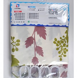 Shower Curtains Modern Polyester Floral Botanical Machine Made