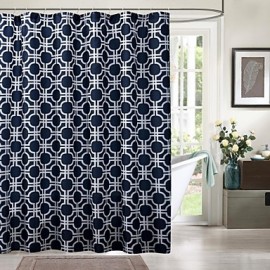 Shower Curtains, 1pc Modern Polyester Machine Made Bathroom