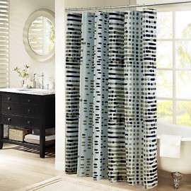 Shower Curtains Neoclassical Polyester Polka Dot Machine Made
