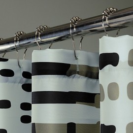 Shower Curtains Neoclassical Polyester Polka Dot Machine Made