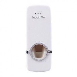 Bathroom Gadgets, 1pc Self-adhesive Modern Plastic Toothbrush Holder Wall Mounted