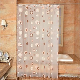 Shower Curtains Neoclassical PEVA Polka Dot Machine Made