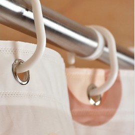 Shower Curtains Neoclassical PEVA Polka Dot Machine Made