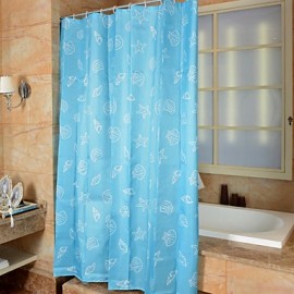 Shower Curtains Neoclassical Polyester Cartoon Machine Made
