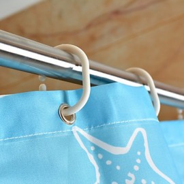 Shower Curtains Neoclassical Polyester Cartoon Machine Made