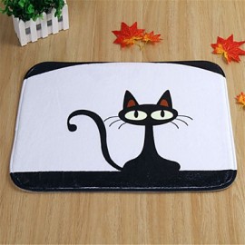 Mats & Rugs, 1pc Casual Bath Mats Polyester Contemporary Bathroom Easy to clean