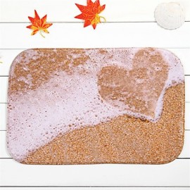 Mats & Rugs, 1pc Casual Bath Mats Polyester Contemporary Bathroom Easy to clean