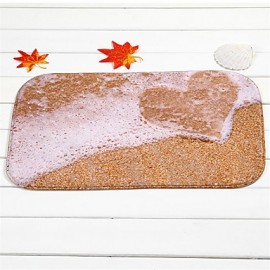 Mats & Rugs, 1pc Casual Bath Mats Polyester Contemporary Bathroom Easy to clean