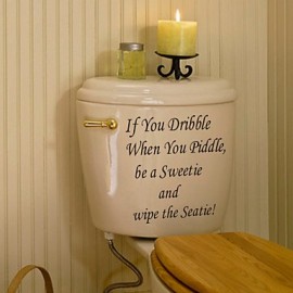 Bathroom Products, 1pc PVC Boutique Stickers & Tapes Other Bathroom Accessories Bathroom