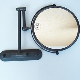 Shower Accessories, Makeup Mirror Brass Round, High Quality Mirror 20.0*24.5*34.0