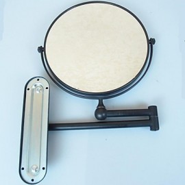 Shower Accessories, Makeup Mirror Brass Round, High Quality Mirror 20.0*24.5*34.0
