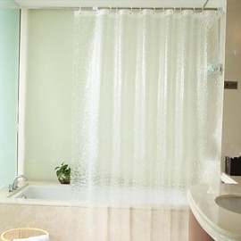 Shower Curtains, 1pc Shower Curtains Modern PEVA Bathroom