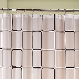 Shower Curtains, 1pc Shower Curtains Modern PEVA Bathroom