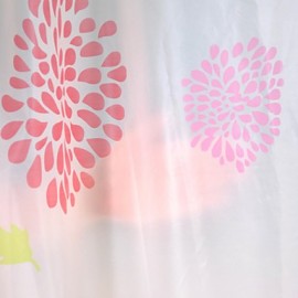 Shower Curtains Modern PEVA Floral Botanical Machine Made