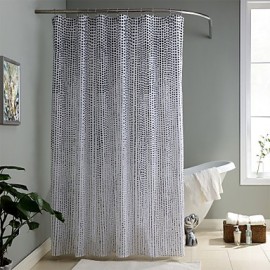 Shower Curtains Modern Polyester Polka Dot Machine Made