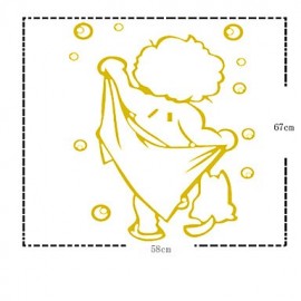 Bathroom Products, 1pc PVC Boutique Stickers & Tapes Other Bathroom Accessories Bathroom