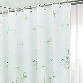 Shower Curtains, 1pc Shower Curtains Modern PEVA Bathroom
