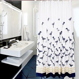 Shower Curtains Modern Poly Cotton Blend Animal Machine Made