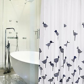 Shower Curtains Modern Poly Cotton Blend Animal Machine Made