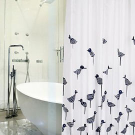 Shower Curtains Modern Poly Cotton Blend Animal Machine Made
