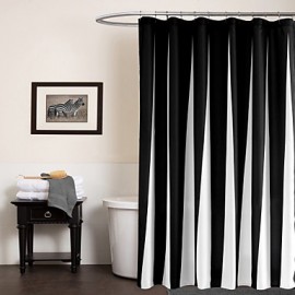 Shower Curtains Modern Polyester Stripe Machine Made