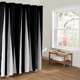 Shower Curtains Modern Polyester Stripe Machine Made