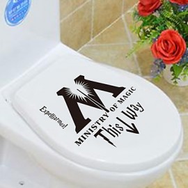 Bathroom Gadgets, 1pc Boutique Cartoon Stickers Toilet Accessories