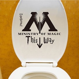 Bathroom Gadgets, 1pc Boutique Cartoon Stickers Toilet Accessories
