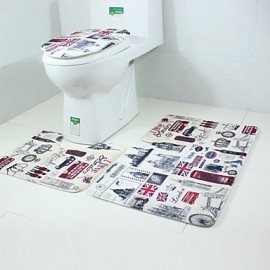 Mats & Rugs, 1pc Traditional Bath Rugs Polyester Contemporary Bathroom Easy to clean