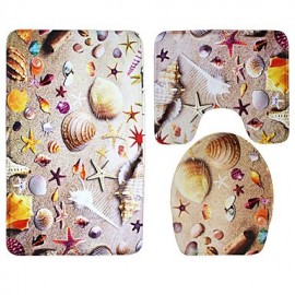 Mats & Rugs, 1pc Traditional Bath Rugs Polyester Contemporary Bathroom Easy to clean