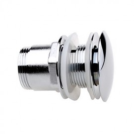 Faucet accessory, Contemporary Brass Pop-up Water Drain Without Overflow, Finish, Chrome