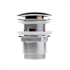 Faucet accessory, Contemporary Brass Pop-up Water Drain Without Overflow, Finish, Chrome