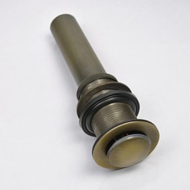 Faucet accessory, Vintage Brass Pop-up Water Drain Without Overflow, Finish, Antique Brass