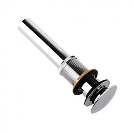 Faucet accessory, Contemporary Brass Pop-up Water Drain With Overflow, Finish, Chrome