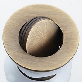 Faucet accessory, Antique Brass Pop-up Water Drain With Overflow, Finish, Antique Copper