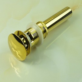 Faucet accessory, Contemporary Brass Pop-up Water Drain Without Overflow, Finish, Ti-PVD