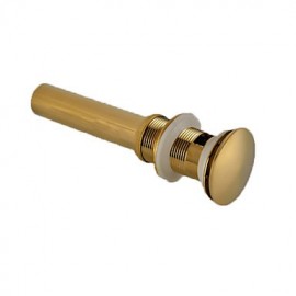 Faucet accessory, Contemporary Brass Pop-up Water Drain With Overflow, Finish, Ti-PVD