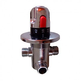 Faucet accessory, Contemporary Brass Thermostatic Control Valve, Finish, Chrome