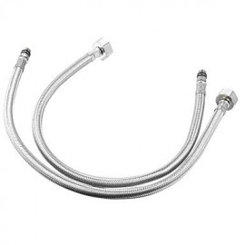 Faucet accessory, Contemporary Stainless Steel Water Intel Supply Hose, Finish, Chrome