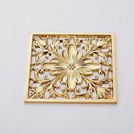 Faucet accessory, Contemporary Brass Floor Drain, Finish, Ti-PVD