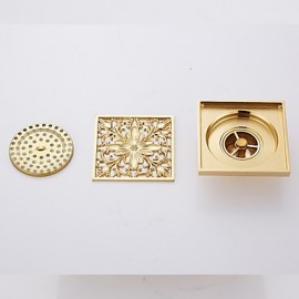 Faucet accessory, Contemporary Brass Floor Drain, Finish, Ti-PVD