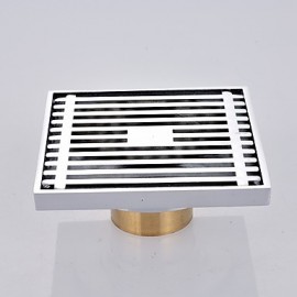 Faucet accessory, Contemporary Brass Floor Drain, Finish, Chrome