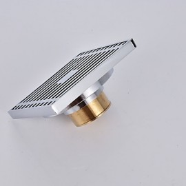 Faucet accessory, Contemporary Brass Floor Drain, Finish, Chrome
