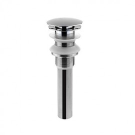 Faucet accessory, Contemporary Brass Pop-up Water Drain Without Overflow, Finish, Chrome