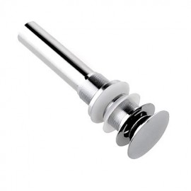 Faucet accessory, Contemporary Brass Pop-up Water Drain Without Overflow, Finish, Chrome