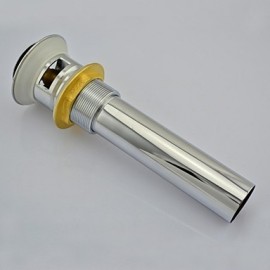 Faucet accessory, Contemporary Brass Pop-up Water Drain Without Overflow, Finish, Chrome