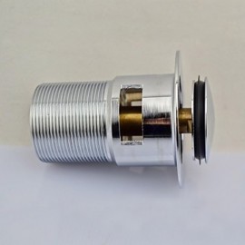 Faucet accessory, Contemporary Brass Pop-up Water Drain Without Overflow, Finish, Chrome