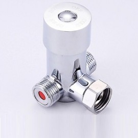 Faucet accessory, Contemporary Brass Hot and Cold Mix Water Valve, Finish, Chrome