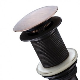 Faucet accessory, Vintage Brass Pop-up Water Drain Without Overflow, Finish, Antique Bronze