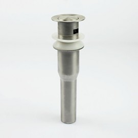 Faucet accessory, Contemporary Brass Pop-up Water Drain Without Overflow, Finish, Nickel